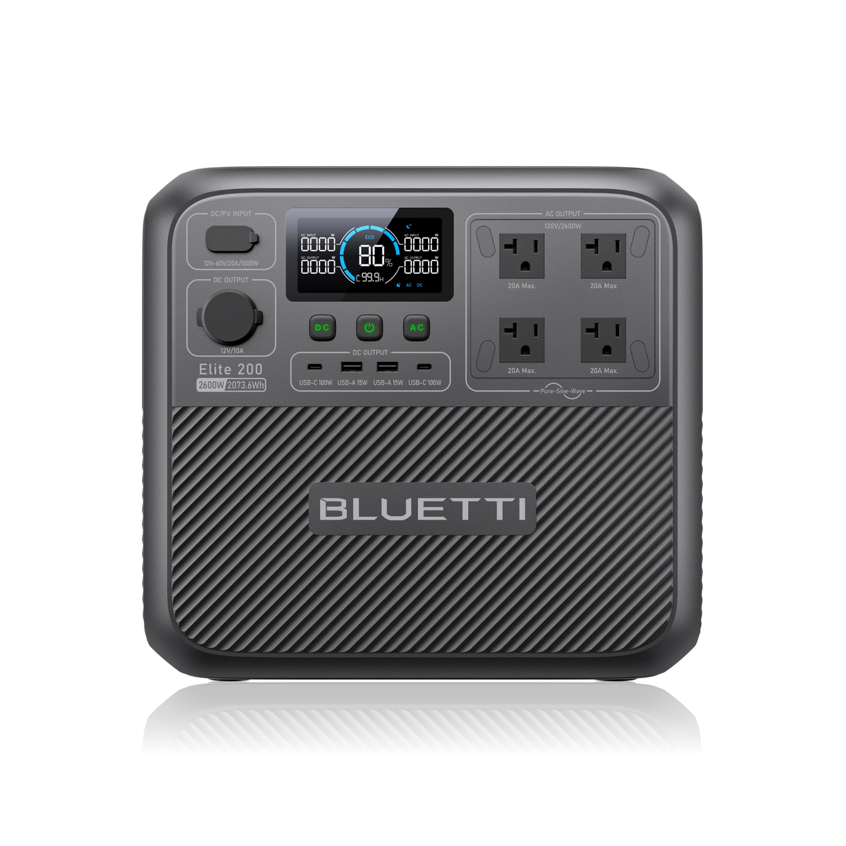 BLUETTI Elite 200 V2 Portable Power Station | 2600W 2073.6Wh