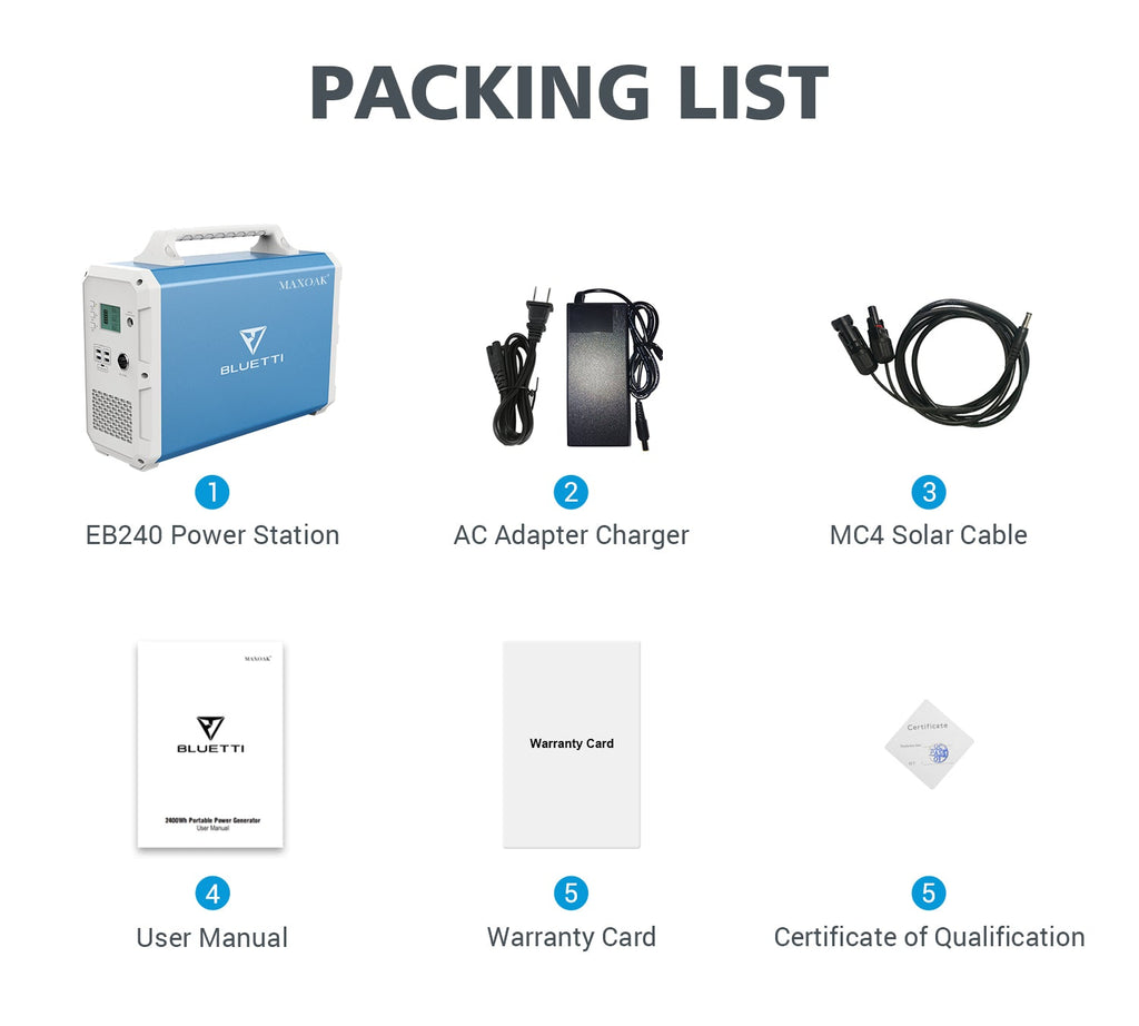 BLUETTI EB240 Portable Power Station