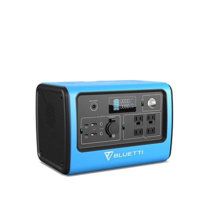 bluetti eb70s portable power station blue