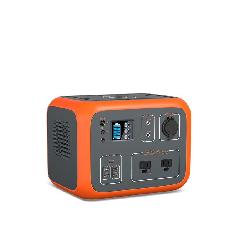 bluetti ac50s portable solar power generator orange